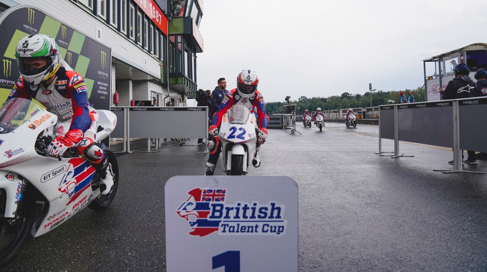 Riders at parc ferme race 1