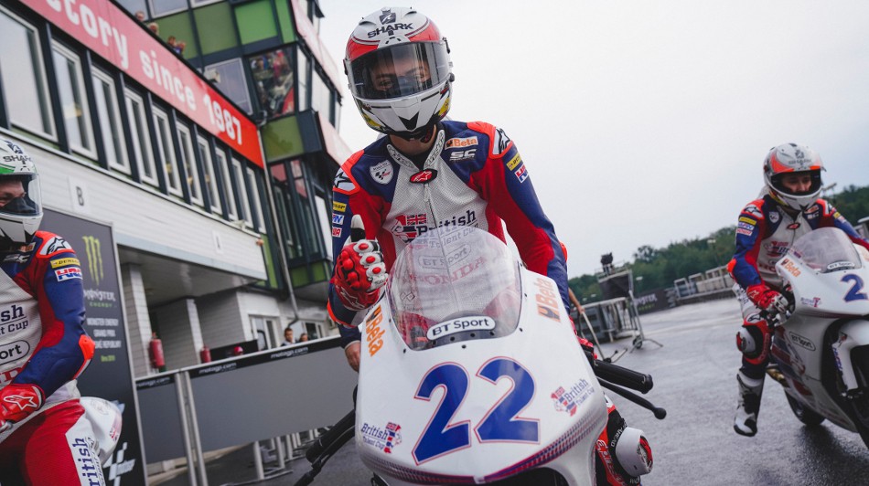 Riders at parc ferme race 1