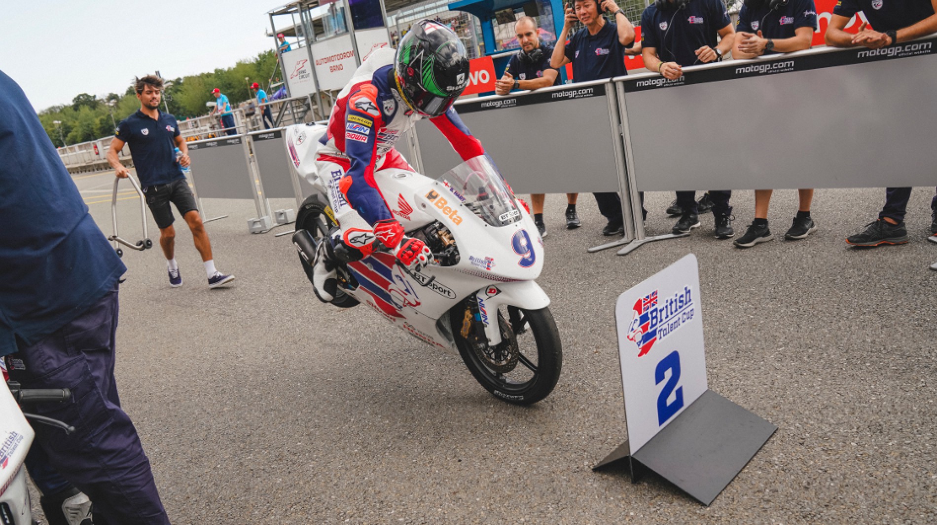 Riders at parc ferme race 2